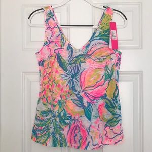 Lilly Pulitzer Gigi Tank Top in Multi Fiesta Bamba